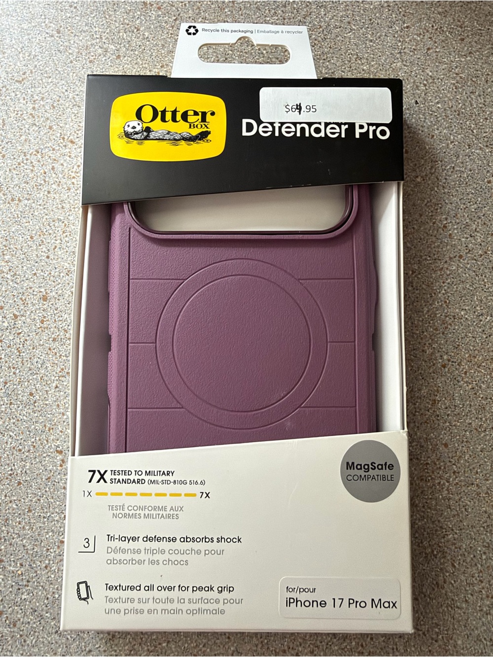 OtterBox Defender Pro Case for iPhone 17 Pro Max - Plum Purple